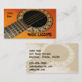 MUZIEK LESSONS Visitekaartje (Voorkant / Achterkant)