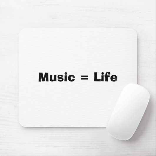 Muziek = leven muismat (Met muis)