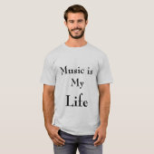 muziek, leven t-shirt (Voorkant volledig)