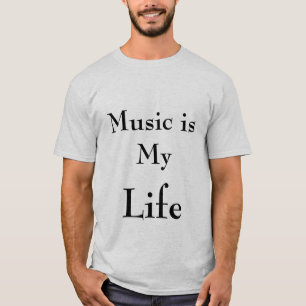 muziek, leven t-shirt