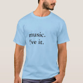 muziek. leven. t-shirt (Voorkant)