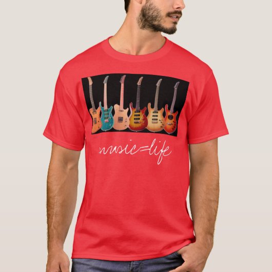 muziek=leven t-shirt (Voorkant)