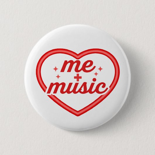 Muziek Liefhebben Ronde Button 5,7 Cm (Voorkant)