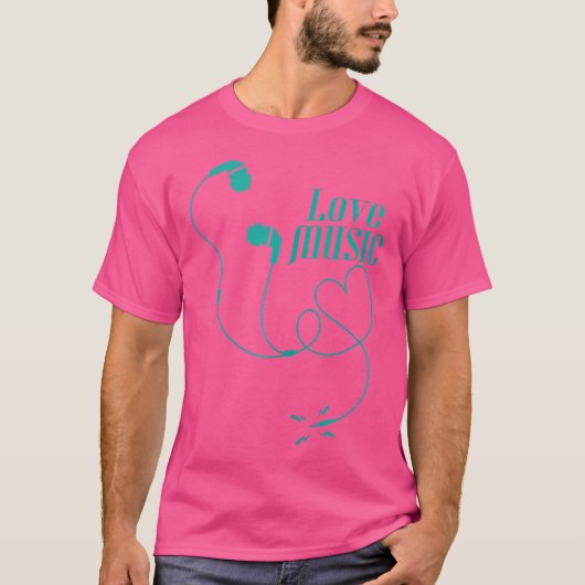 Muziek Liefhebben T-shirt (Voorkant)