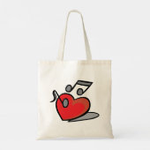 Muziek Liefhebben Tote Bag (Achterkant)