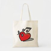 Muziek Liefhebben Tote Bag (Voorkant)