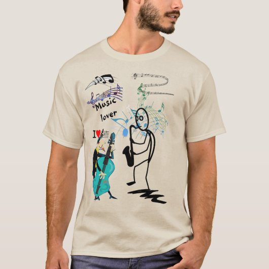 Muziek Liefhebber *** De T-shirt (Voorkant)