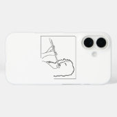 Muziek Liefhebber, Fluitspeler, Case-Mate iPhone Case (Achterkant (horizontaal))