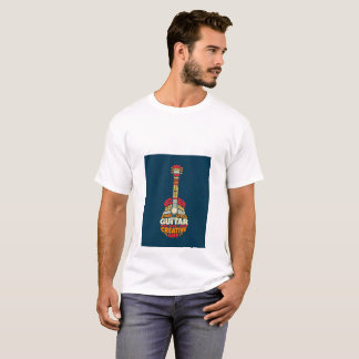 Muziek Liefhebber Gitaar Woord Kunst T-Shirt