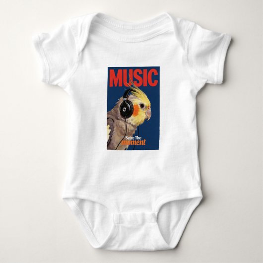 Muziek Liefhebber Kaketiel Romper (Voorkant)