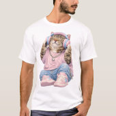 Muziek Liefhebber Kat Tee T-shirt (Voorkant)