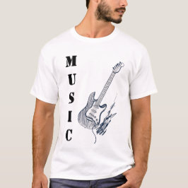 Muziek Liefhebber Klassieke Gitaar T-shirt – Casua
