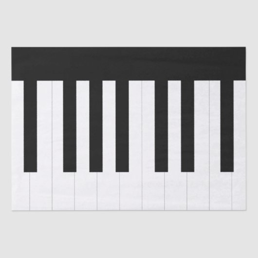 Muziek Liefhebber Muziekinstrument Piano Keyboard Tissuepapier (Voorkant)