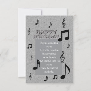 Muziek Liefhebber Verjaardag Kaart
