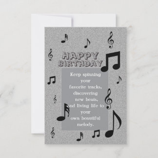 Muziek Liefhebber Verjaardag Kaart