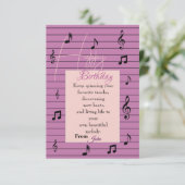 Muziek Liefhebber Verjaardag Kaart (Staand voorkant)