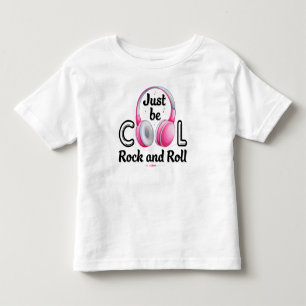 Muziek Liefhebber Wees Cool Rock and Roll Kinder Shirts