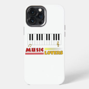 Muziek Liefhebbers Piano Woord Kunst Kleurrijk iPhone 13 Pro Max Hoesje