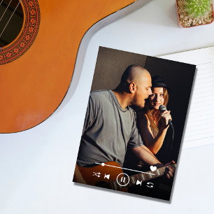 Muziek Liefhebbers QR Code Huwelijksfoto Save the  Date