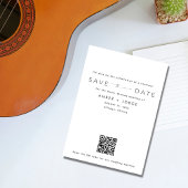 Muziek Liefhebbers QR Code Huwelijksfoto Save the  Save The Date