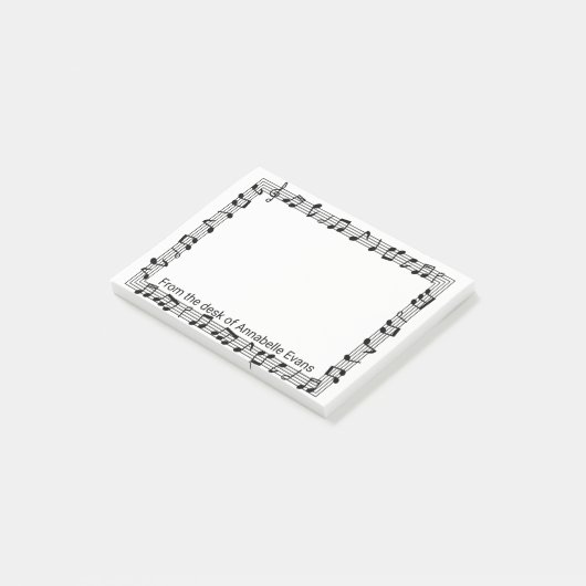Muziek Lijst personaliseren Post-it® Notes (Schuin)