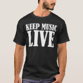 Muziek live T-Shirt houden (Voorkant)