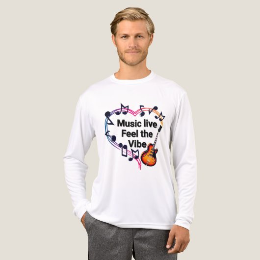 Muziek Live Voel de Vibe - Premium Bella + Canvas  Tri-Blend Shirt (Voorkant)