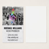 Muziek Logo | Interne mixer | Technologie Visitekaartje (Voorkant /achterkant)