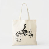 **MUZIEK LOVER* CANVAS TAS (Voorkant)