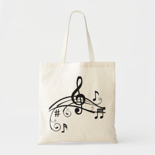 **MUZIEK LOVER* CANVAS TAS (Voorkant)