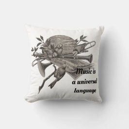Muziek Lover  Etching Band Instruments Kussen
