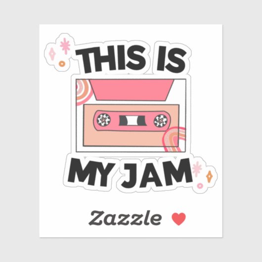 Muziek Lover gemengde tapereedro Sticker (Vel)