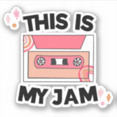 Muziek Lover gemengde tapereedro Sticker (Voorkant)