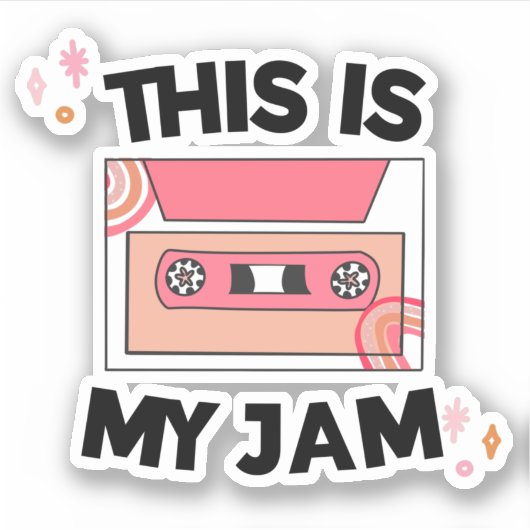 Muziek Lover gemengde tapereedro Sticker (Voorkant)