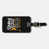 Muziek Lover Guitar Player en Cool Bands Bagagelabel (Voorkant horizontaal)