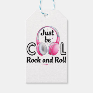 Muziek Lover is alleen maar Cool Rock en Roll Cadeaulabel