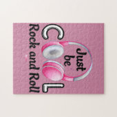 Muziek Lover is alleen maar Cool Rock en Roll Legpuzzel (Horizontaal)