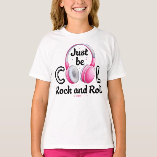Muziek Lover is alleen maar Cool Rock en Roll T-shirt (Voorkant)