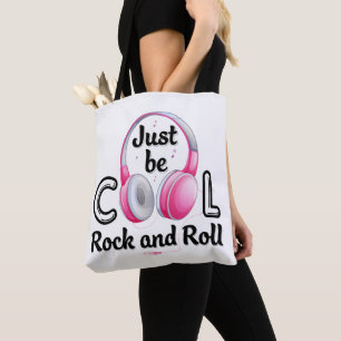 Muziek Lover is alleen maar Cool Rock en Roll Tote Bag