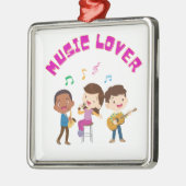 MUZIEK LOVER METALEN ORNAMENT (Links)
