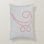 Muziek Lover's Bass Clef Kussen (Voorkant(Verticaal))