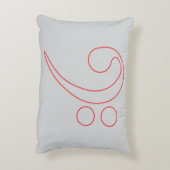 Muziek Lover's Bass Clef Kussen (Achterkant (Verticaal))