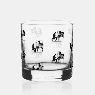 Muziek Lover's Piano Man Whiskey Bar / Drinkware S Whisky Glas