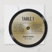 Muziek LP Vinyl  Disco Ball Trouwtafel Kaart (Voorkant)