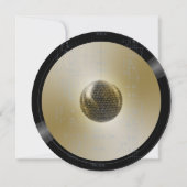 Muziek LP Vinyl Retro  Gouden Trouwtafel Kaart (Achterkant)