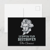 Muziek - Ludwig van Beethoven De Genius Briefkaart (Voorkant / Achterkant)