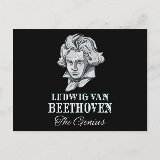 Muziek - Ludwig van Beethoven De Genius Briefkaart (Voorkant)