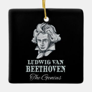 Muziek - Ludwig van Beethoven De Genius Keramisch Ornament