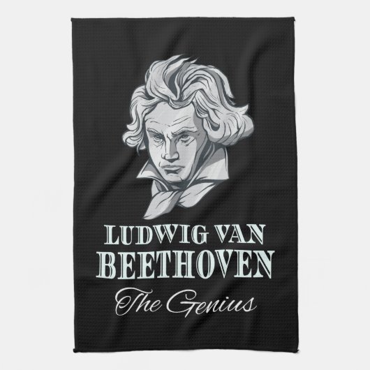 Muziek - Ludwig Van Beethoven Het Genie Theedoek (Verticaal)