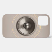 Muziek luidspreker en retro radiale wijzerplaat Ho Case-Mate iPhone Case (Achterkant (horizontaal))